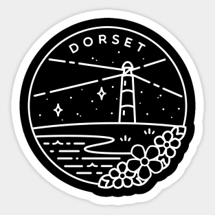 Dorset, South England Emblem - Black Sticker